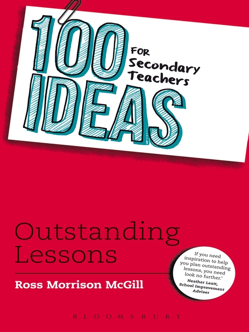 Title details for 100 Ideas for Secondary Teachers by Ross Morrison McGill - Wait list